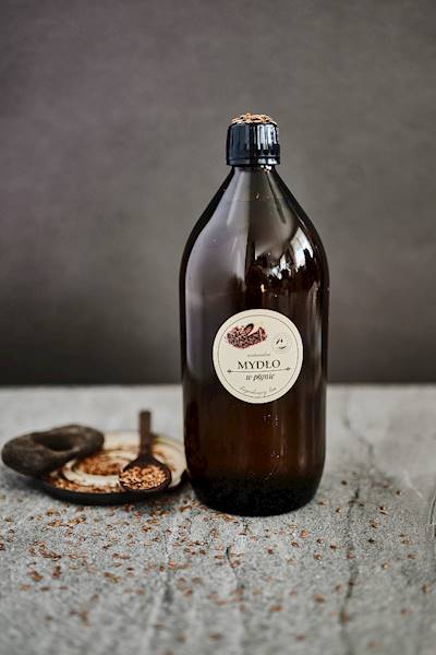 NATURALNE MYDŁO W PŁYNIE - lniane 1000ml