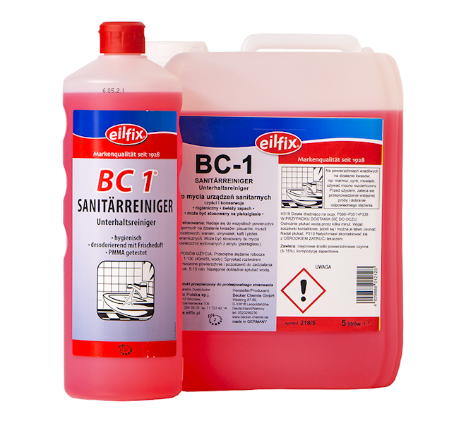 BC-1 - kwaśny płyn do urządzeń sanit. 1l