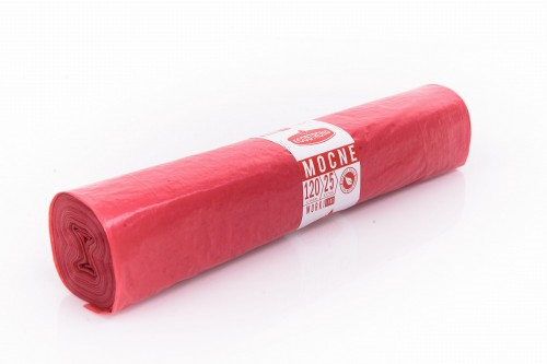 Worki 70/110 LDPE czerwone a`25 (120L)
