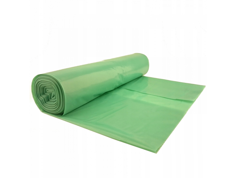 Worki 70x110 (25) LDPE zielone (120L)