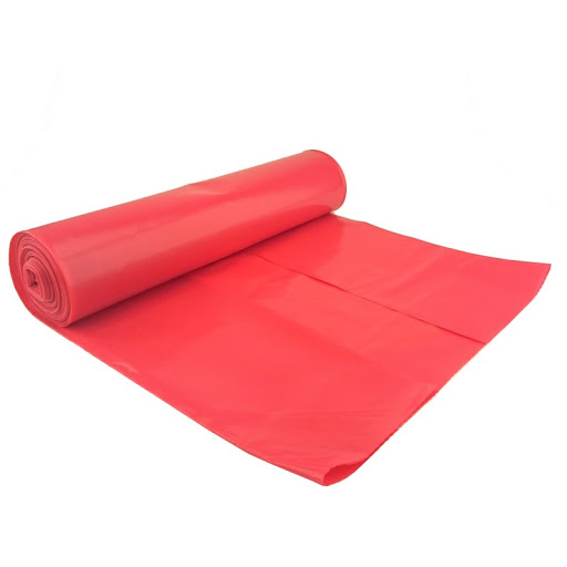 Worki 60x80 (25) LDPE czerwone (60L)