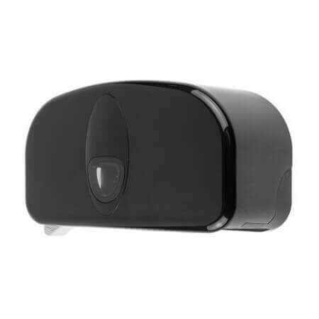 Podajnik papieru toaletowego 16cm DUO Black