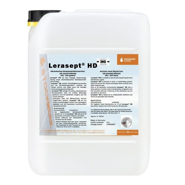 LERASEPT HD 10SD do szybkiej dezynfekcji rąk 10 kg