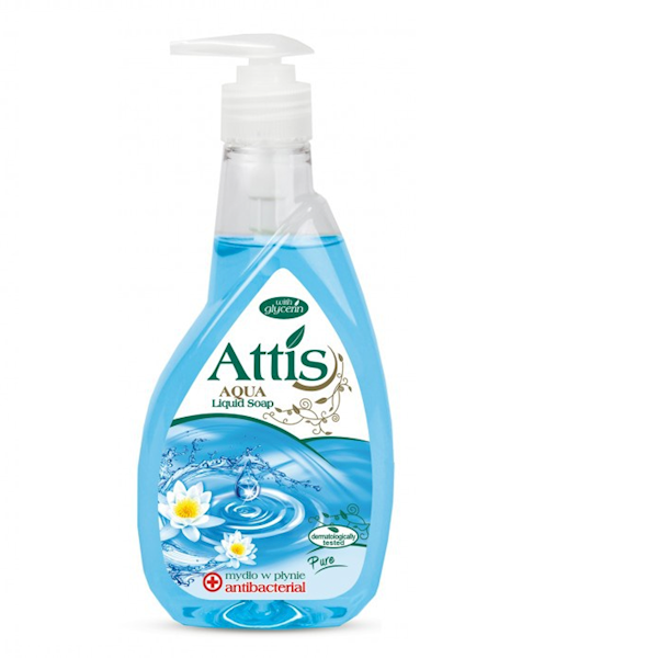 Mydło w płynie z doz. 400ml antybakt. ATTIS