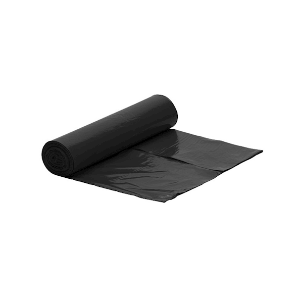 Worki MOCNE+30% 120L LDPE 25szt czarne