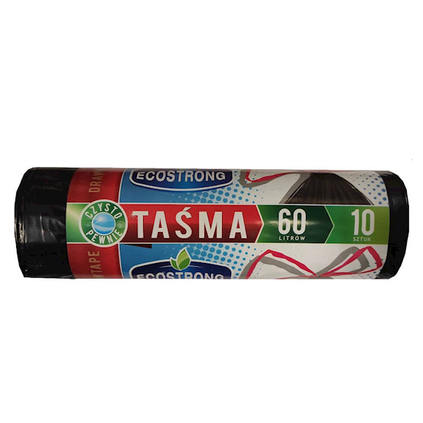 Worki 60x80 LDPE 60 l z taśmą ściągającą a'10
