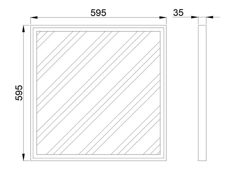PANEL LED - DUO-NT-3K-37W-OPAL
