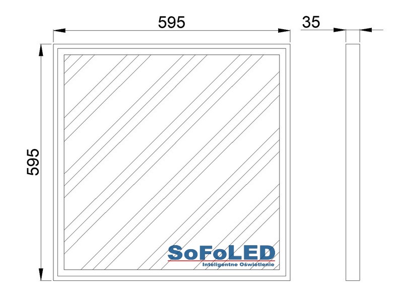 PANEL LED - DUO-NT-40/26W-OPAL
