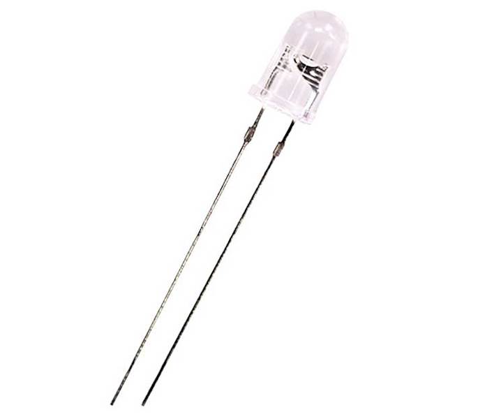 Dioda LED 12V 5mm czerwona clear