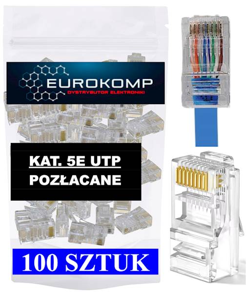Wtyk RJ45 kat5E drut