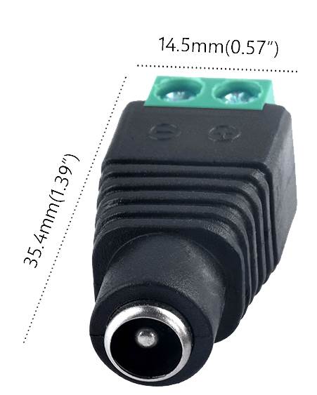 Gniazdo DC 2,1/5,5 szybki montaż