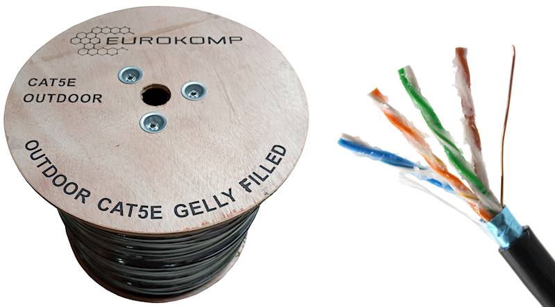 Kabel skrętka FTP CU kat5e żelowany
