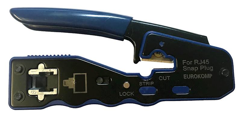 Zaciskarka wtyków przelotowych RJ45