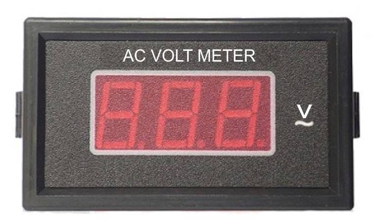 Voltomierz cyfrowy 500V montażowy