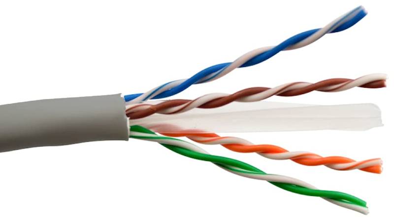 Kabel skrętka UTP CCA szara kat6