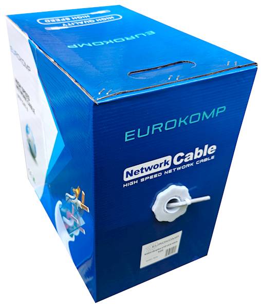 Kabel skrętka UTP CCA szara kat6