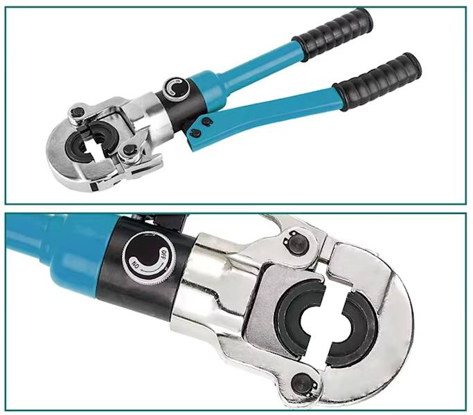 Zaciskarka hydrauliczna do rur 12 końcówek
