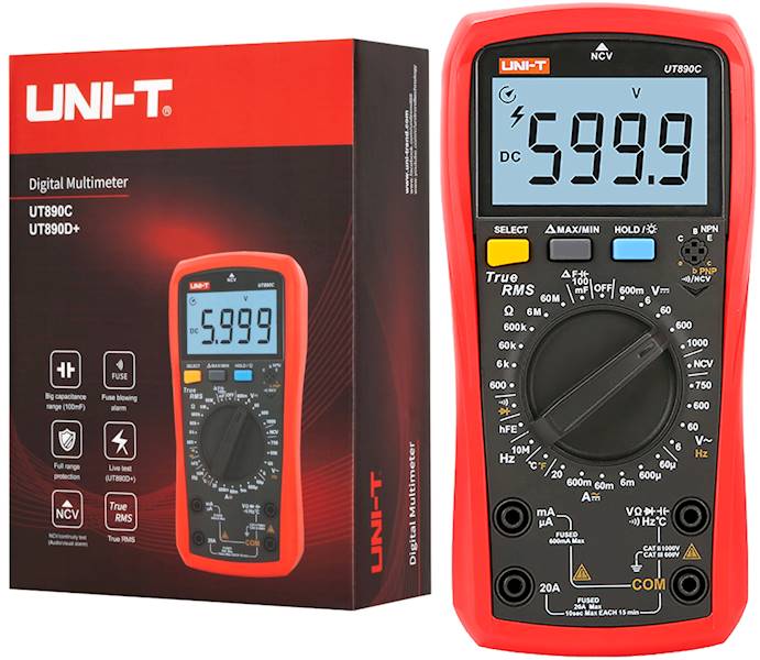 Miernik UT890C NCV UNI-T