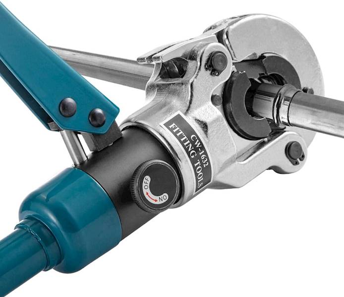 Zaciskarka hydrauliczna do rur 8 końcówek