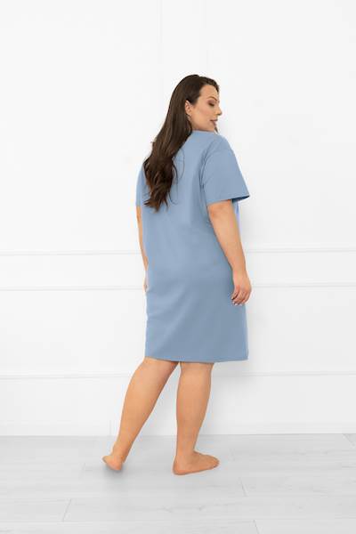italian fashion ksara koszula • rozmiar: M • kolor: Stalowy niebieski