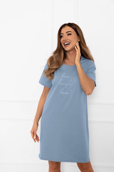 italian fashion ksara koszula • rozmiar: M • kolor: Stalowy niebieski