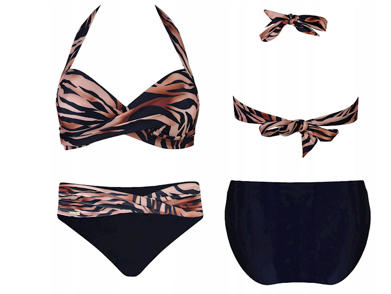gabbiano jolie dx • rozmiar : XXX/XXL • kolor: Brązowa zebra