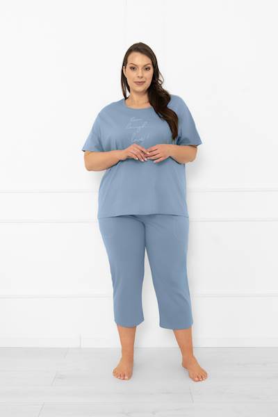 italian fashion ksara • rozmiar: XXL • kolor: Stalowy niebieski