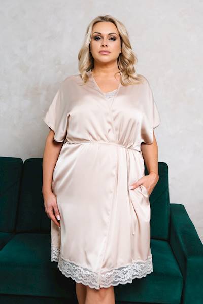 italian fashion dotyk maxi • rozmiar: XXL • kolor: beżowy