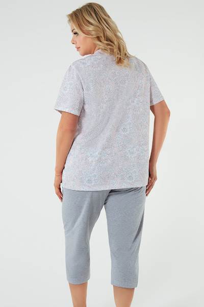 italian fashion candela maxi • rozmiar: XXL • kolor: szaro-różowy