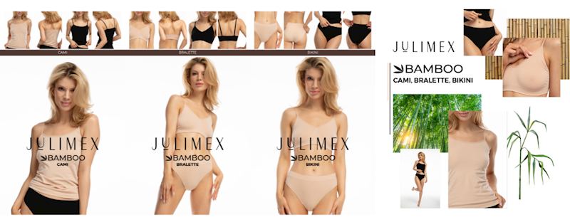 julimex bamboo cami • rozmiar: XL • kolor: beżowy