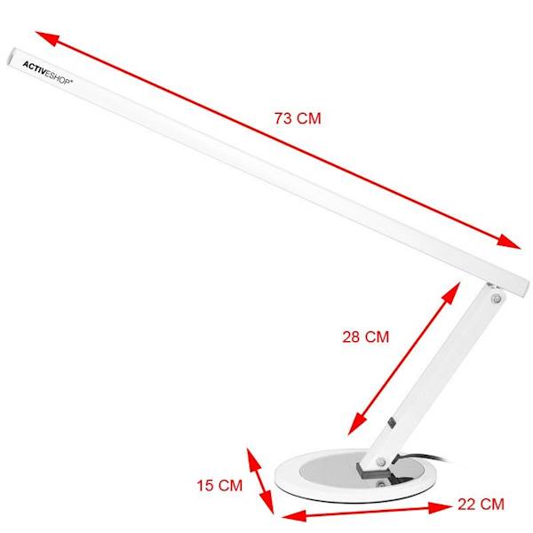 LAMPA NA BIURKO SLIM 20W ALUMINIUM 100740