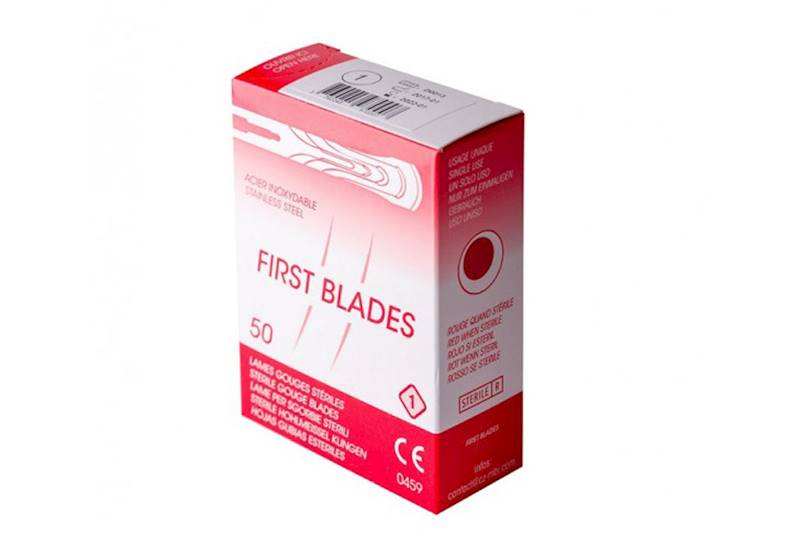 FIRST BLADES DŁUTKO PODOLOGICZNE nr.1  50szt