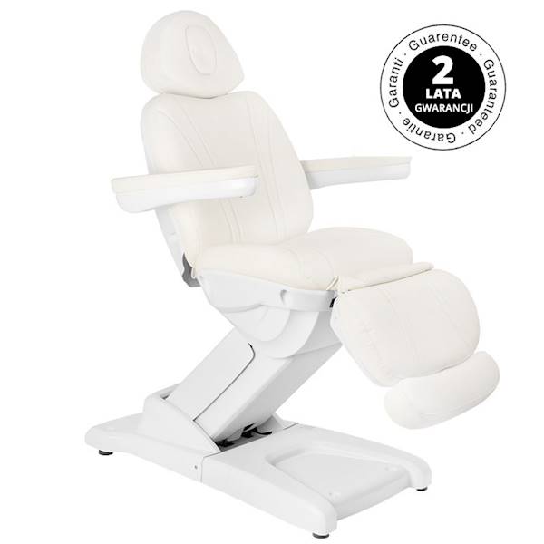 FOTEL KOSMETYCZNY ELEKTR. AZZURRO 871 4 SILN. BIAŁ