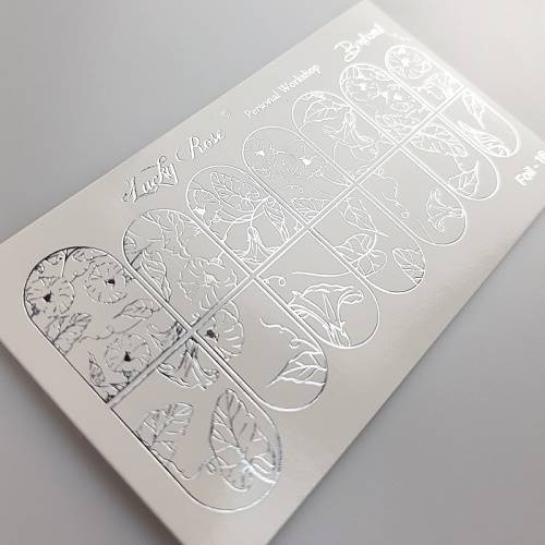 NAKLEJKI NA PAZNOKCIE FOIL SILVER-16