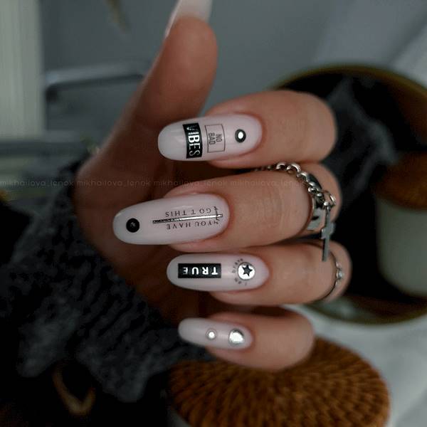 NAKLEJKI NA PAZNOKCIE FOIL COLOR SILVER-28