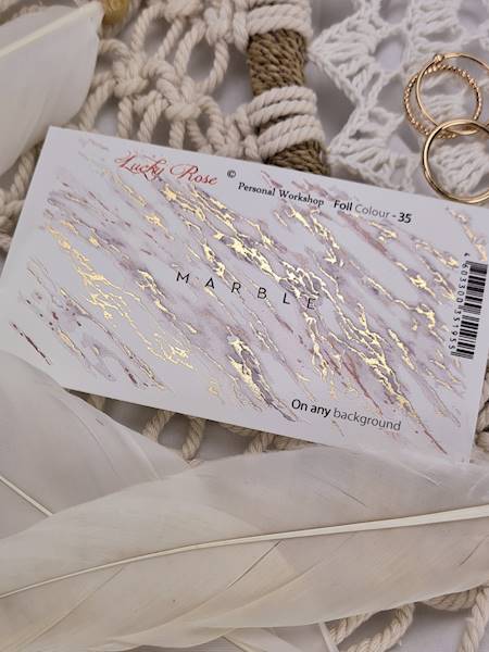 NAKLEJKI NA PAZNOKCIE FOIL COLOR GOLD-35