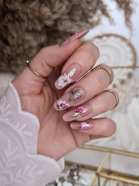 NAKLEJKI NA PAZNOKCIE FOIL COLOR GOLD-32