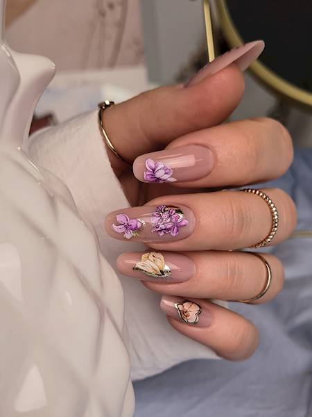 NAKLEJKI NA PAZNOKCIE FOIL COLOR GOLD-33