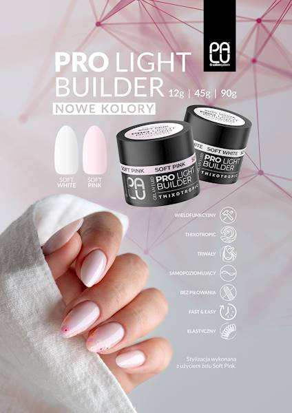 PALU Żel Budujący Pro Light Builder Soft Pink/45g