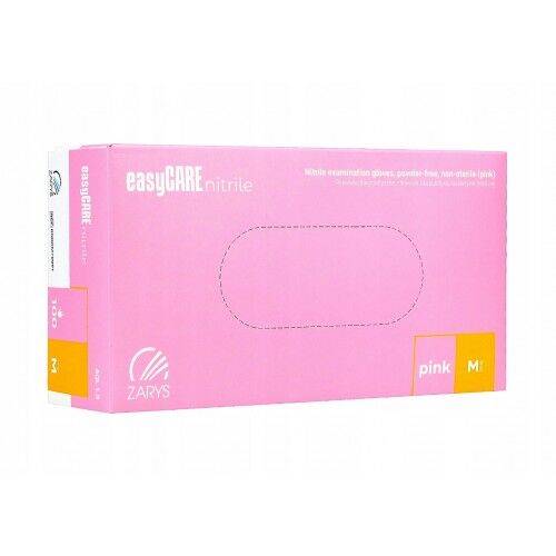 ZARYS Rękawice easyCARE nitrylowe bezpud. pink M