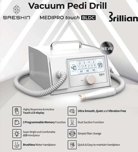 FREZARKA PODOLOGICZNA BRILLIAN MEDIPRO TOUCH