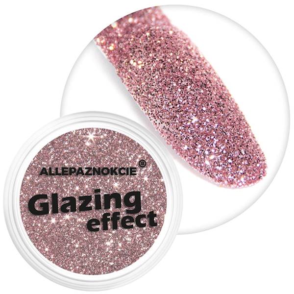 Pyłek do paznokci GLAZING EFFECT 2,5g ROSE