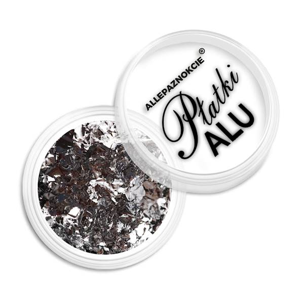 Pyłek do paznokci metaliczne PŁATKI ALU Nr 1