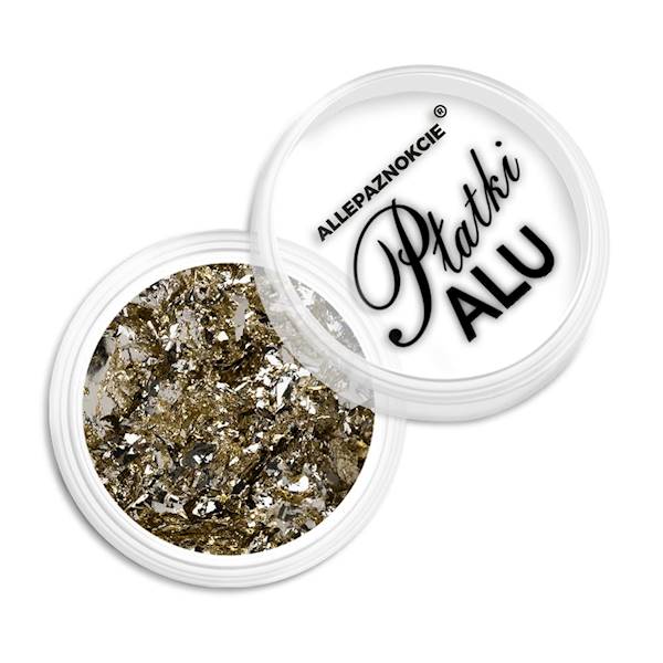 Pyłek do paznokci metaliczne PŁATKI ALU Nr 10