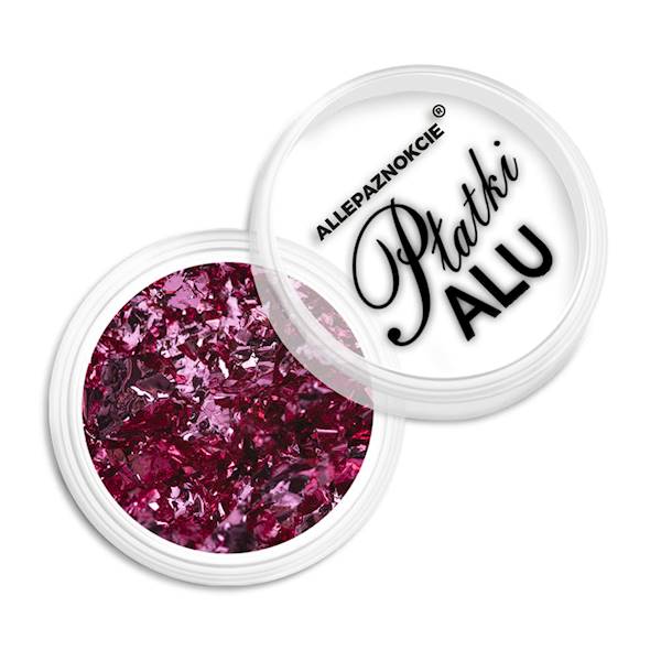 Pyłek do paznokci metaliczne PŁATKI ALU Nr 4
