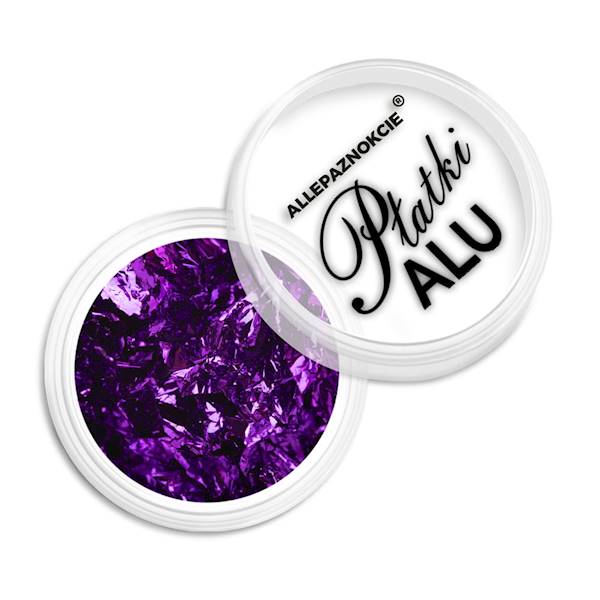 Pyłek do paznokci metaliczne PŁATKI ALU Nr 8