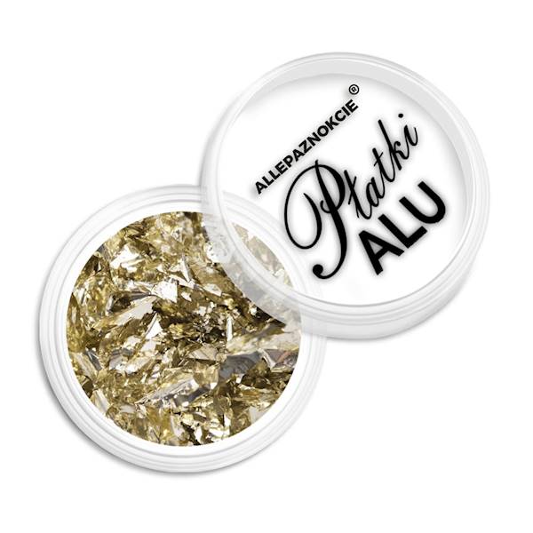 Pyłek do paznokci metaliczne PŁATKI ALU Nr 7