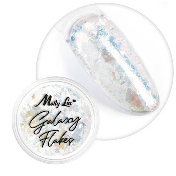 Pyłek do paznokci opalizujący MollyLac GALAXY Nr1