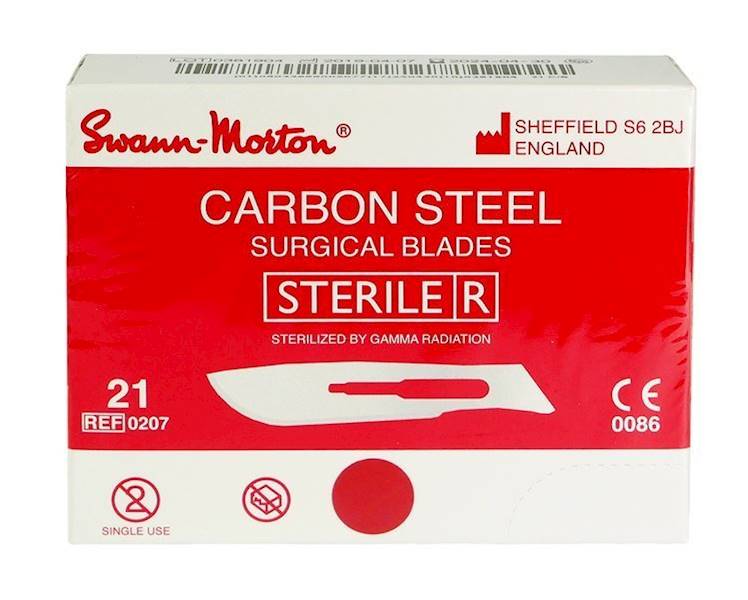 SWANN-MORTON OSTRZA CHIRURGICZNE nr.21 100szt