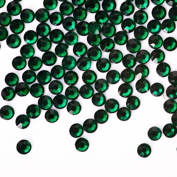 Cyrkonie do paznokci szklane SS3 EMERALD 